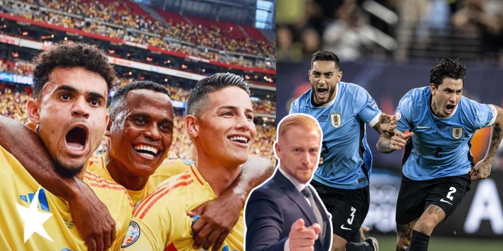 Foto: Martín Liberman Twitter / Pablo Giralt Twitter / Selección Uruguay Twitter