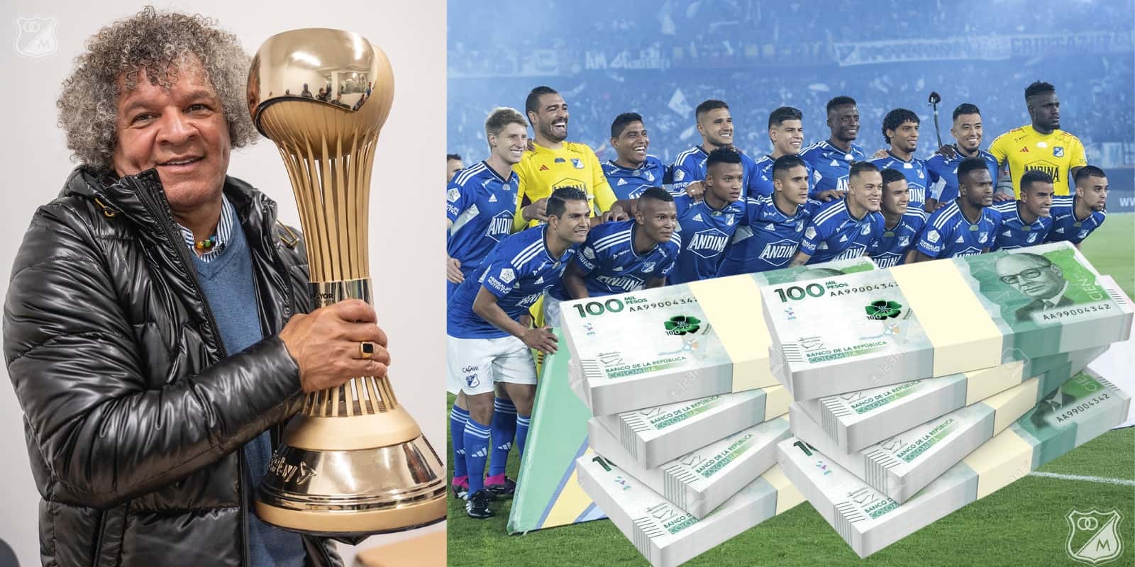 Foto: Millonarios FC Twitter / 123RF