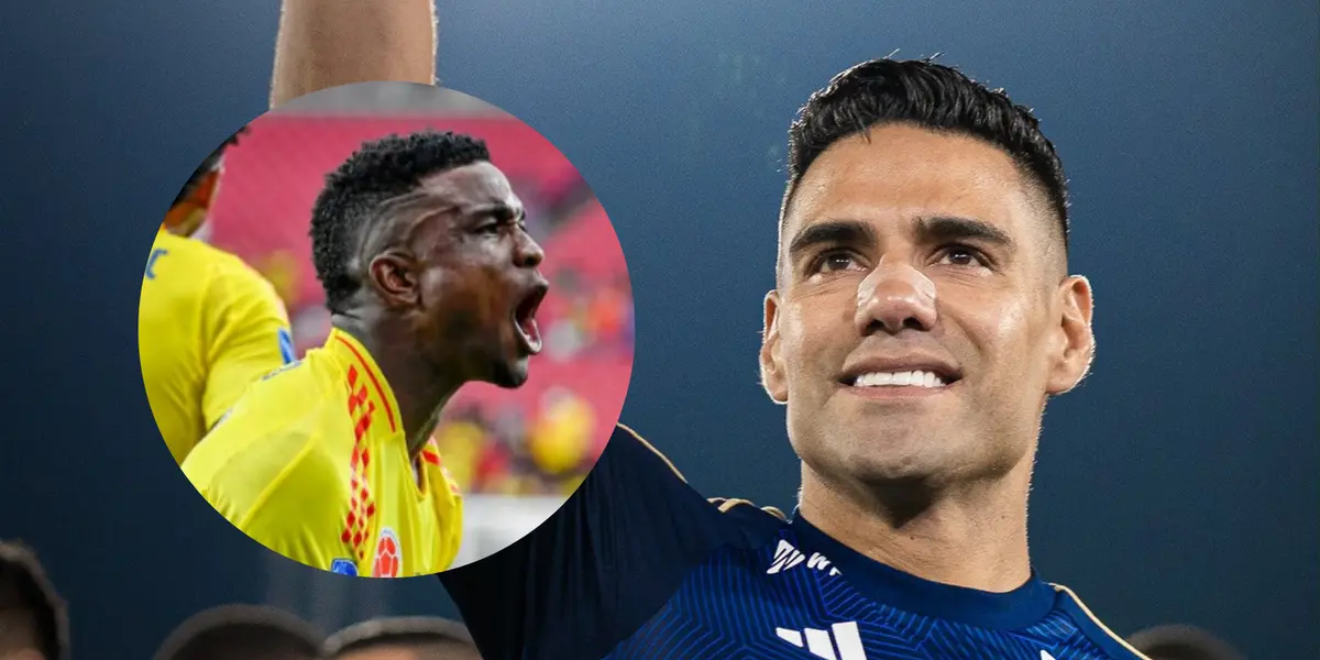 Foto: redes de Jhon Córdoba y Falcao García.