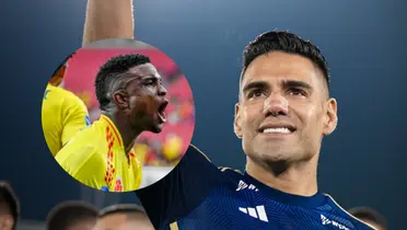 Foto: redes de Jhon Córdoba y Falcao García.