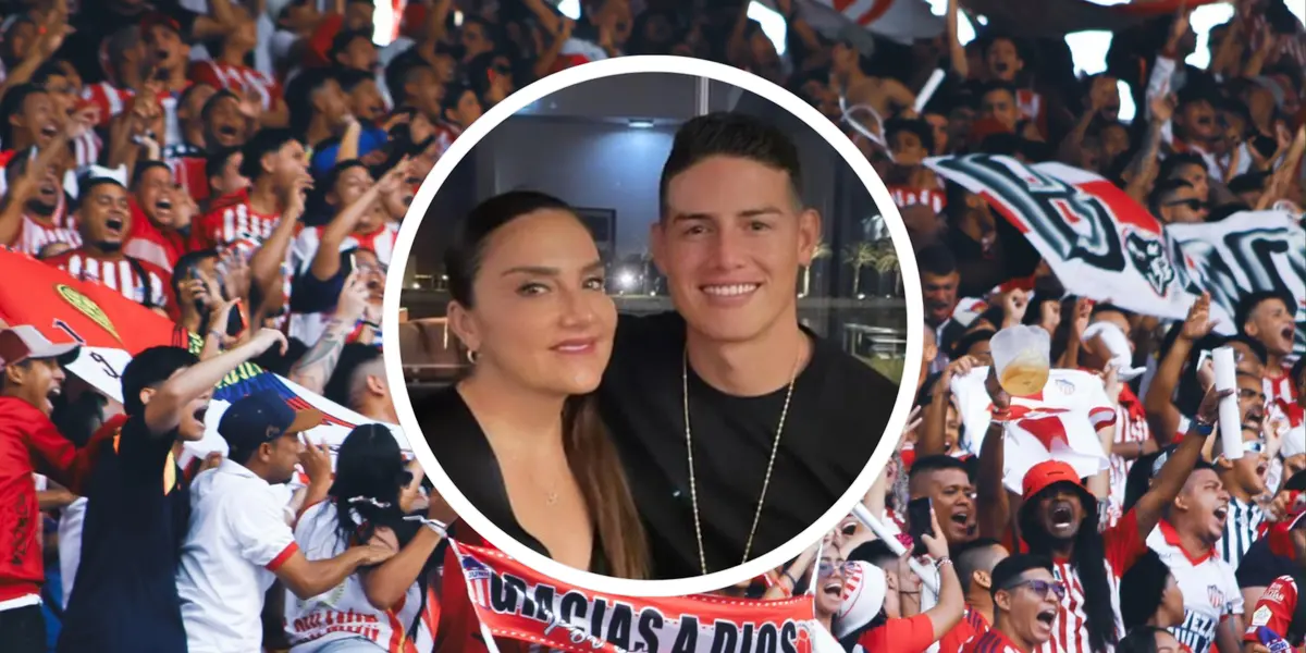 Foto: redes de Junior y James Rodríguez.