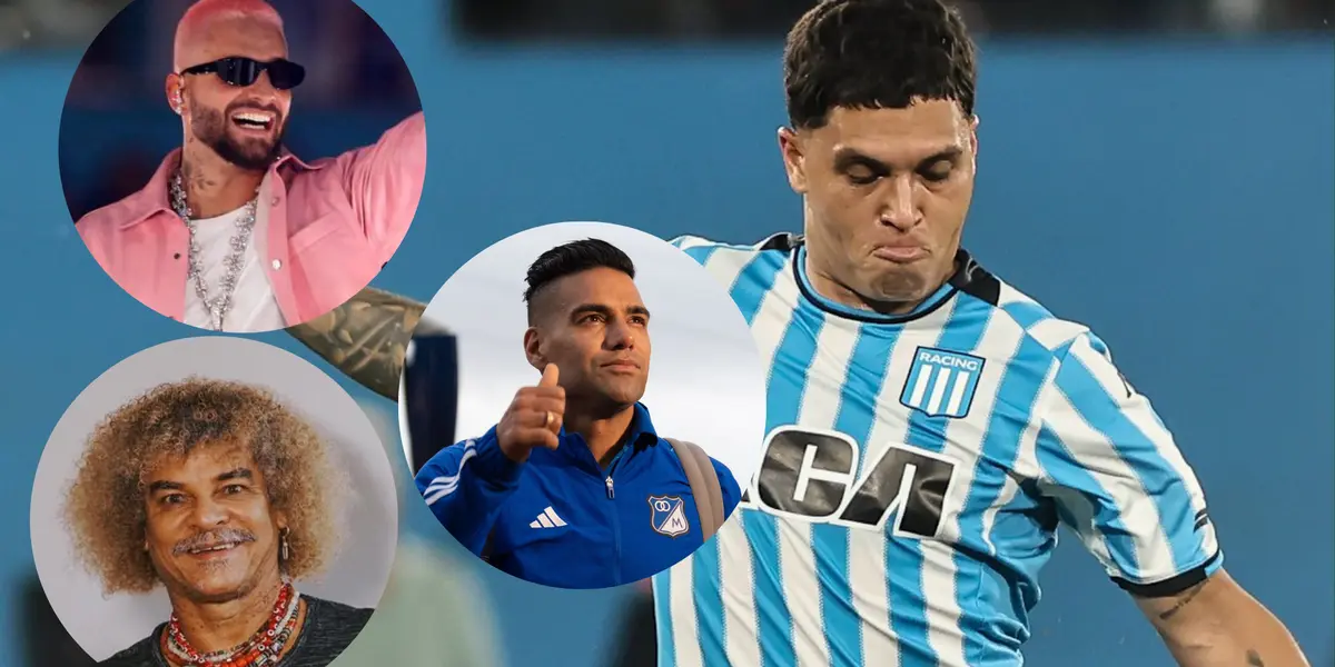 Foto: redes de Maluma, Millonarios, Juanfer y el Pibe.