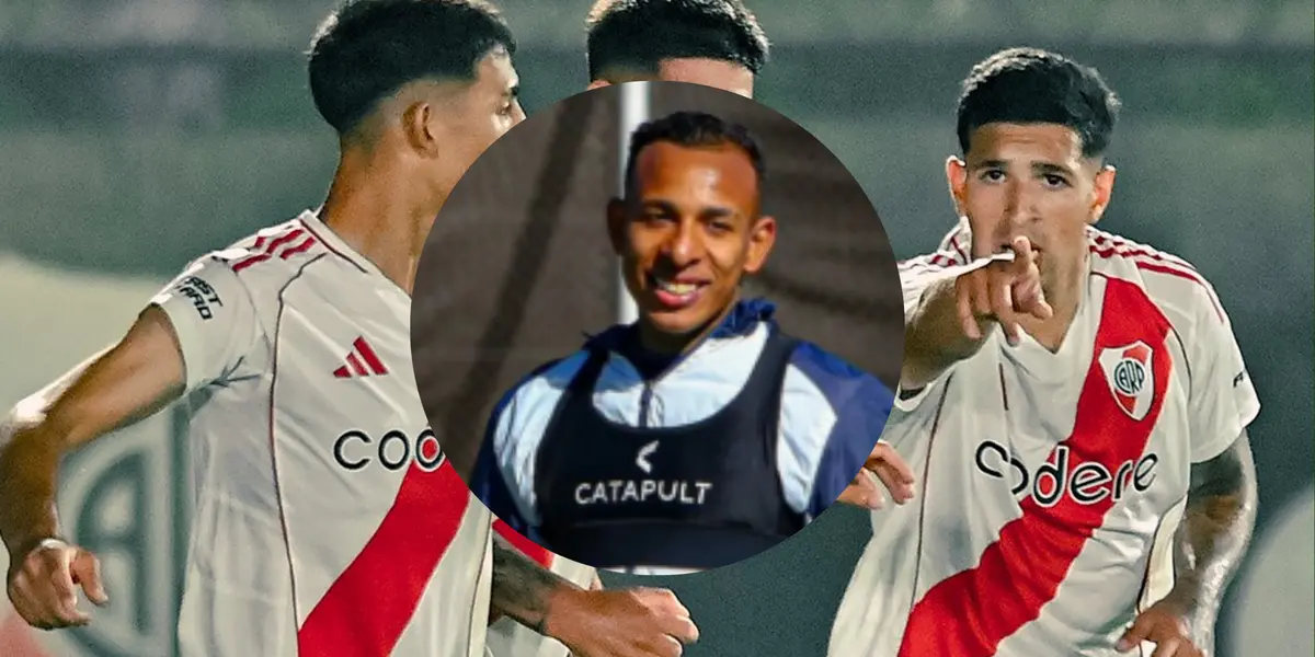 Foto: redes de River Plate y Sebastián Villa.