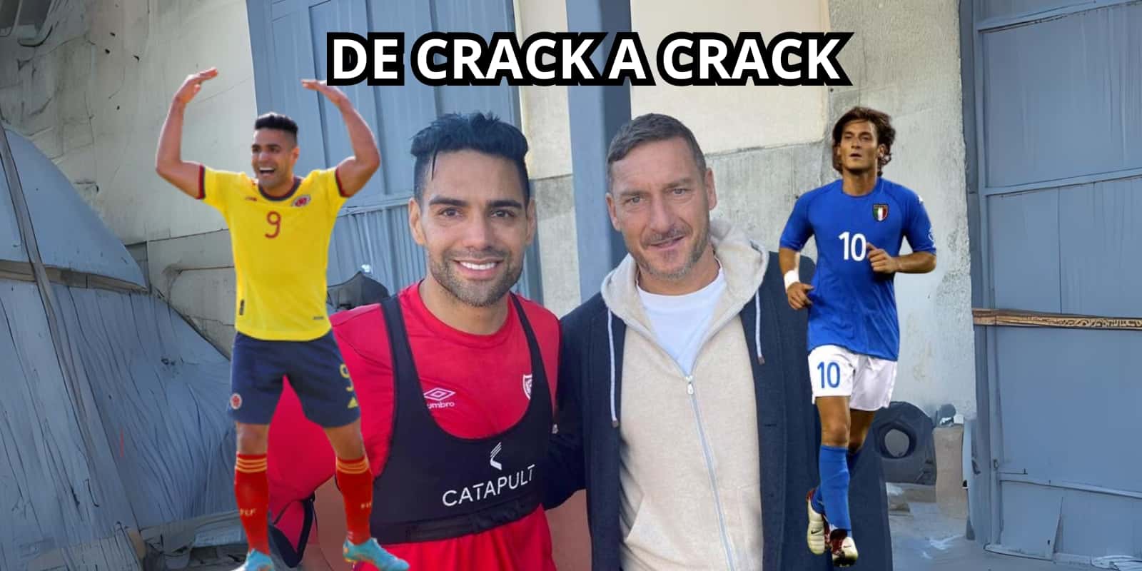 Francesco Totti tuvo un emotivo gesto con Radamel Falcao en España