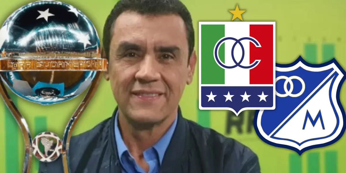 Francisco Pacho Vélez Foto: Escudoteca, Conmebol y Captura de ESPN