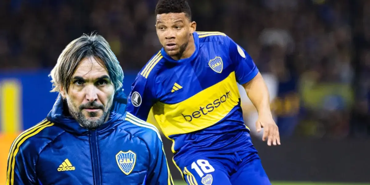 Frank Fabra, al lado Diego Martínez. Ambos representando a Boca Juniors. FOTO: Transfermarkt.