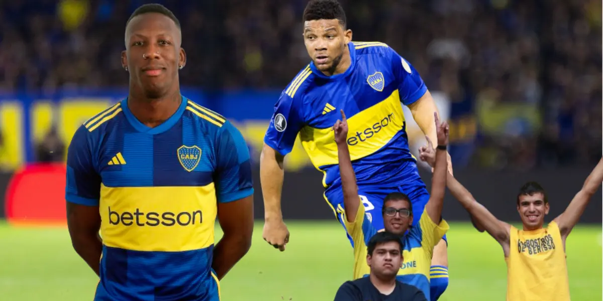Frank Fabra jugando para Boca Juniors, al lado Luis Advíncula. FOTO: Transfermarkt