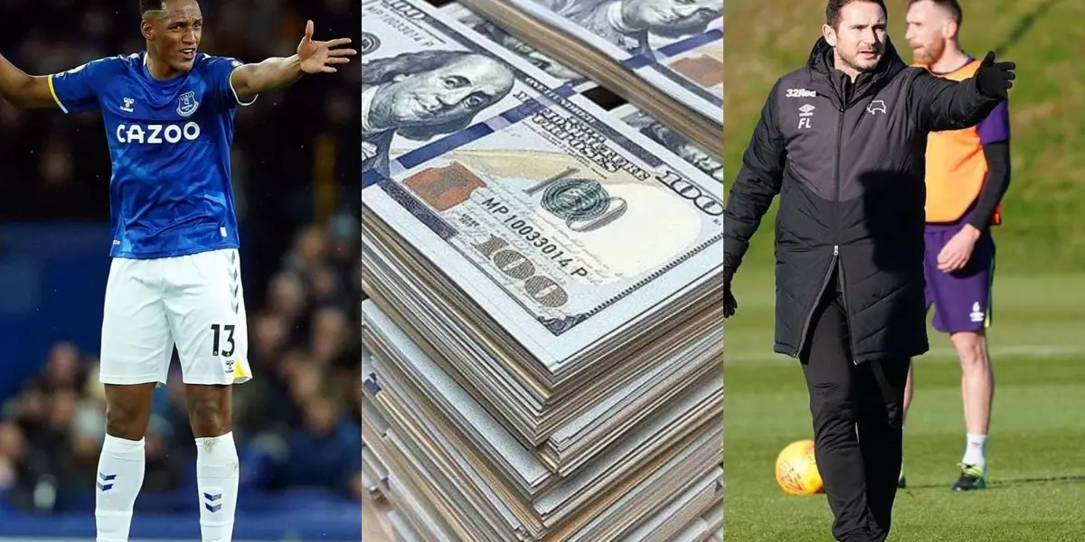 Frank Lampard dio otra información sobre el regreso de Yerry Mina, el colombiano en temas económicos sigue siendo un pasivo para el club.