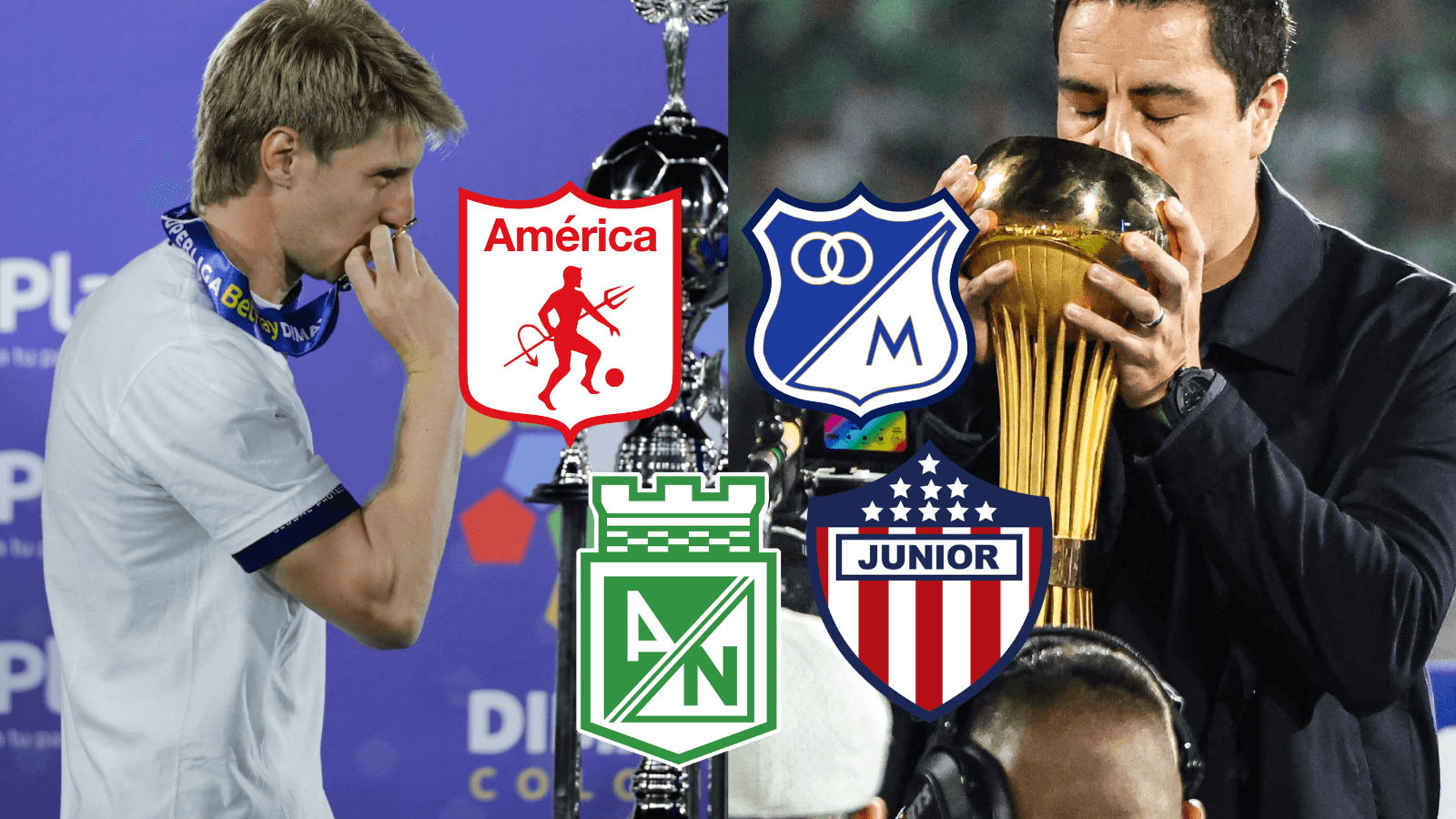 Fútbol Colombiano Foto: Escudoteca y Liga Betplay