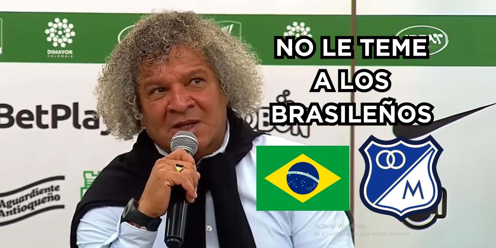 Gamero no le teme a los brasileños. Foto tomada de rueda de prensa DIMAYOR.