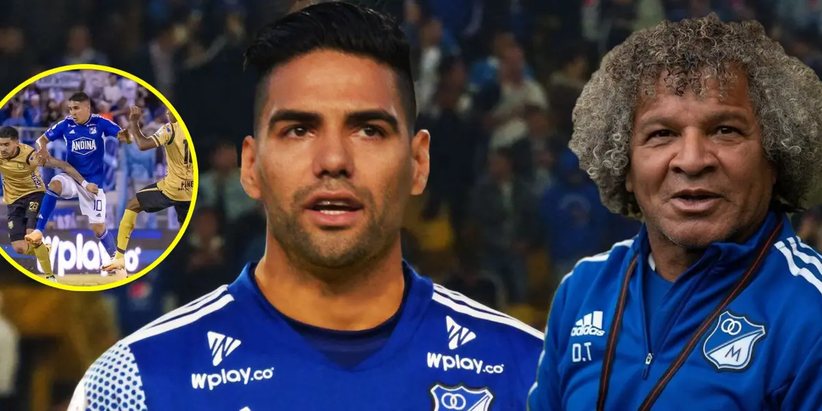 Gesto de Radamel Falcao con Millonarios (Foto tomada de Boyacá Radio, Ejemplar y Noticias Caracol)