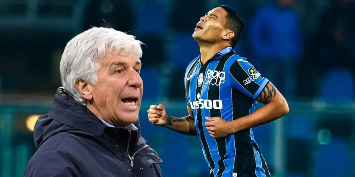 Gian Piero Gasperin se despidió de Luis Muriel. FOTO: Infobae