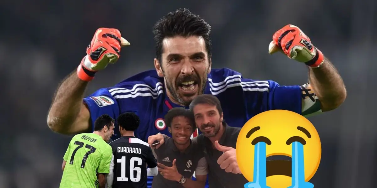 Gianluigi Buffon le dijo adiós al fútbol y su ex compañero Juan Guillemro Cuadrado le mandó un emotivo mensaje.