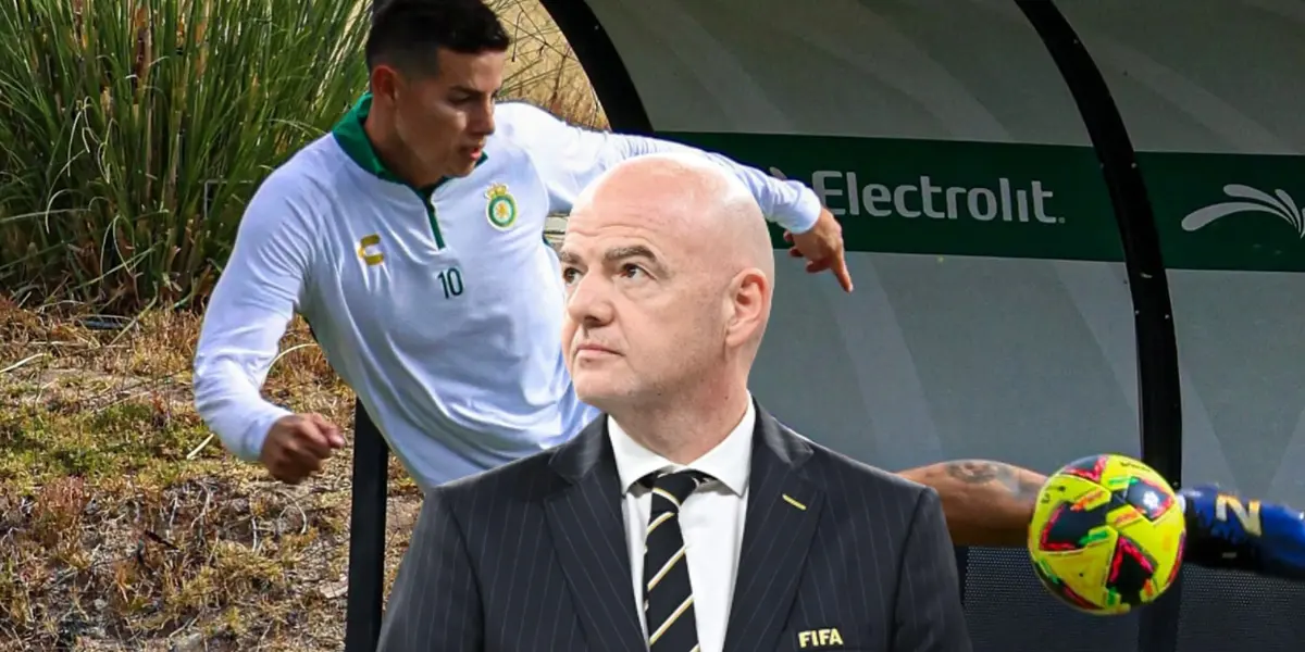 Gianni Infantino dejó a James Rodríguez sin Mundial de Clubes Foto: James Rodríguez y FIFA