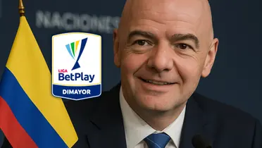 Gianni Infantino, presidente de FIFA y la gran noticia para los clubes colombianos Foto: Creada con Chat GPT y Escudoteca