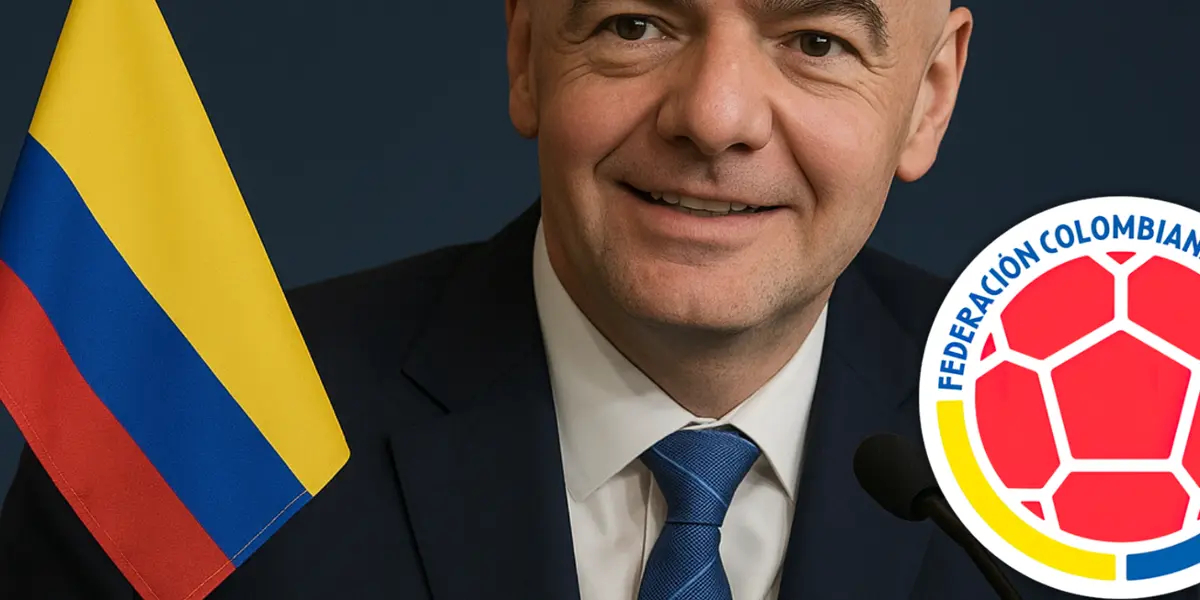 Gianni Infantino, presidente de la FIFA Foto: Escudoteca y creada con Chat GPT