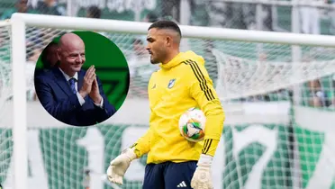 Gianni Infantino y Álvaro Montero Foto: FIFA y MFC