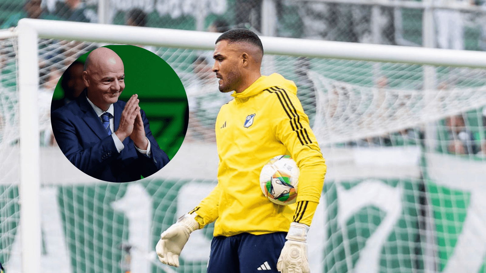 Gianni Infantino y Álvaro Montero Foto: FIFA y MFC