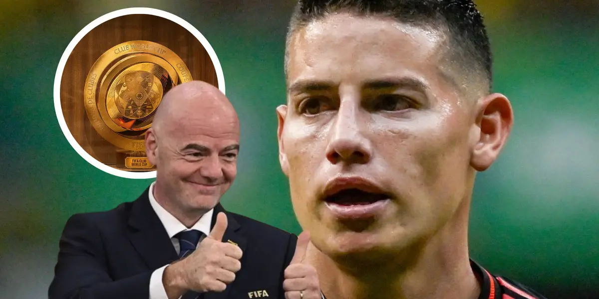 Gianni Infantino y la nueva noticia que recibió James Rodríguez para jugar el Mundial de Clubes
