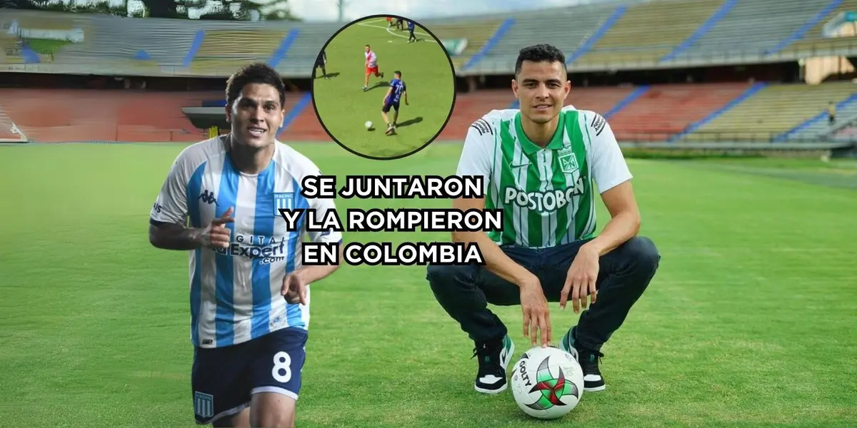 Giovanni Moreno y Juan Fernando Quintero se juntaron para romperla en Colombia por estos días.