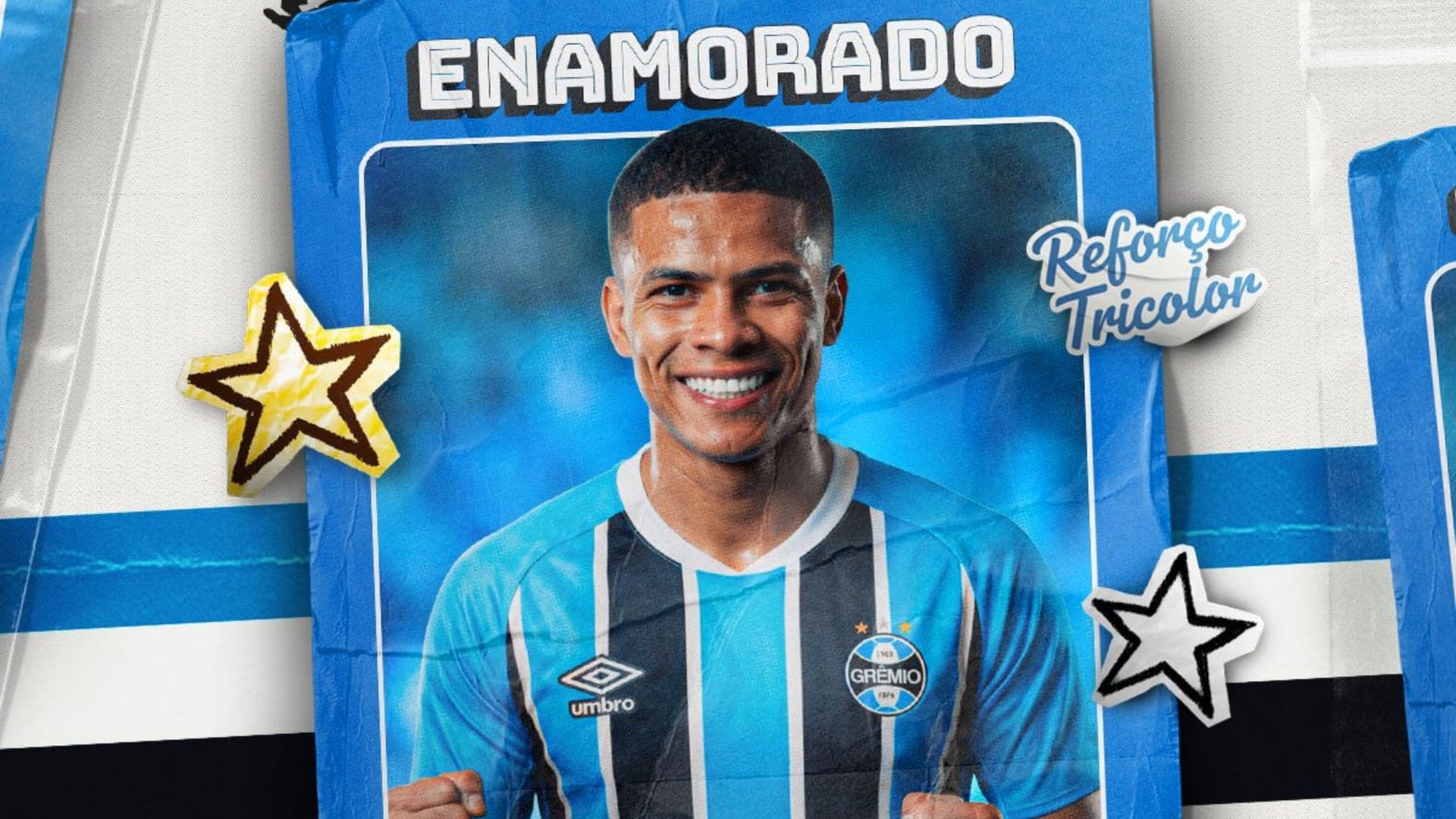 Gremio presentó a José Enamorado como su nuevo jugador para 2026 - X @Gremio