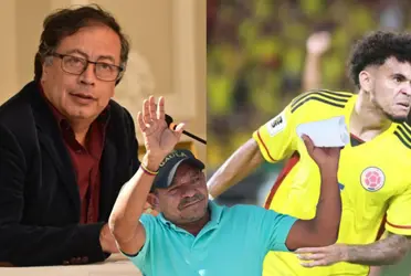 Gustavo Petro, al lado Mané Díaz y su hijo, Lucho.