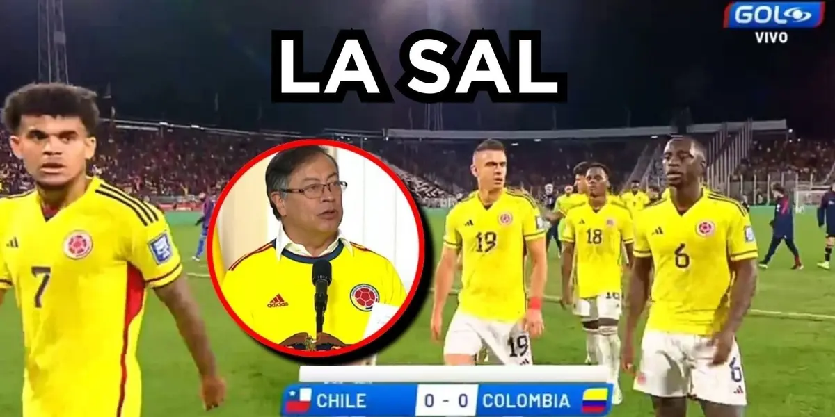 Gustavo Petro estuvo en el juego de la Selección Colombia en Chile y en redes sociales dicen que le echó la sal a la Tricolor.
