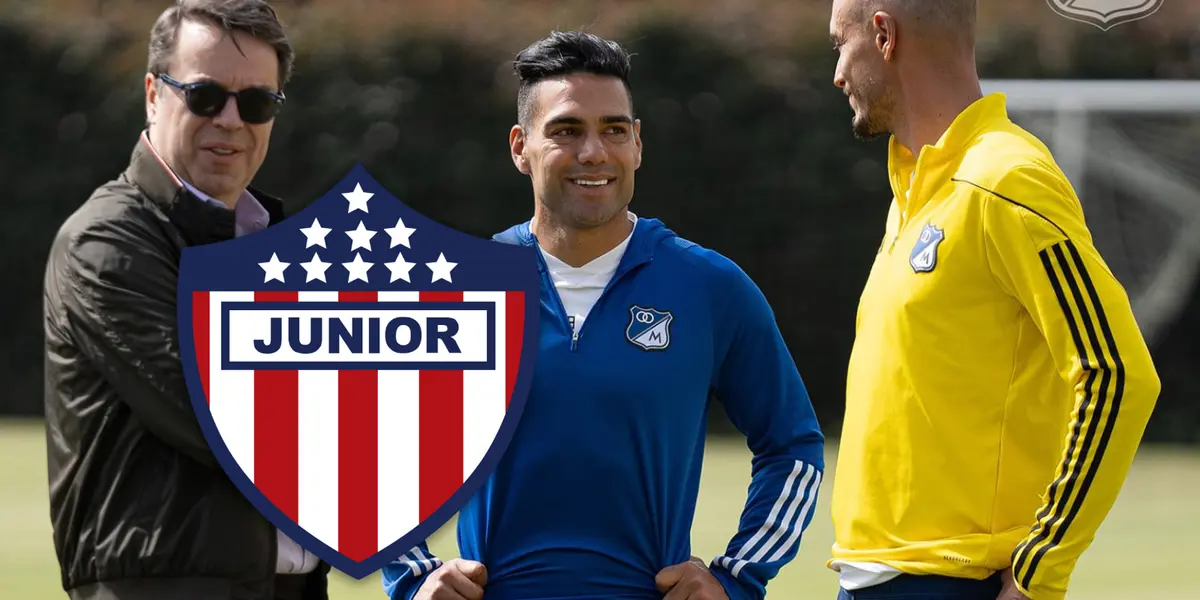 Gustavo Serpa, Radamel Falcao García y David González Foto: MFC y Escudoteca