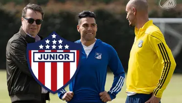 Gustavo Serpa, Radamel Falcao García y David González Foto: MFC y Escudoteca