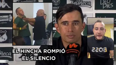 Hincha de Atlético Nacional que atacó e insultó a Bodmer rompió el silencio