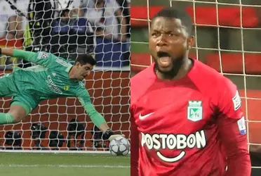 Harlen Castillo se mandó una atajadota en la Copa Libertadores a lo Thibaut Courtois.