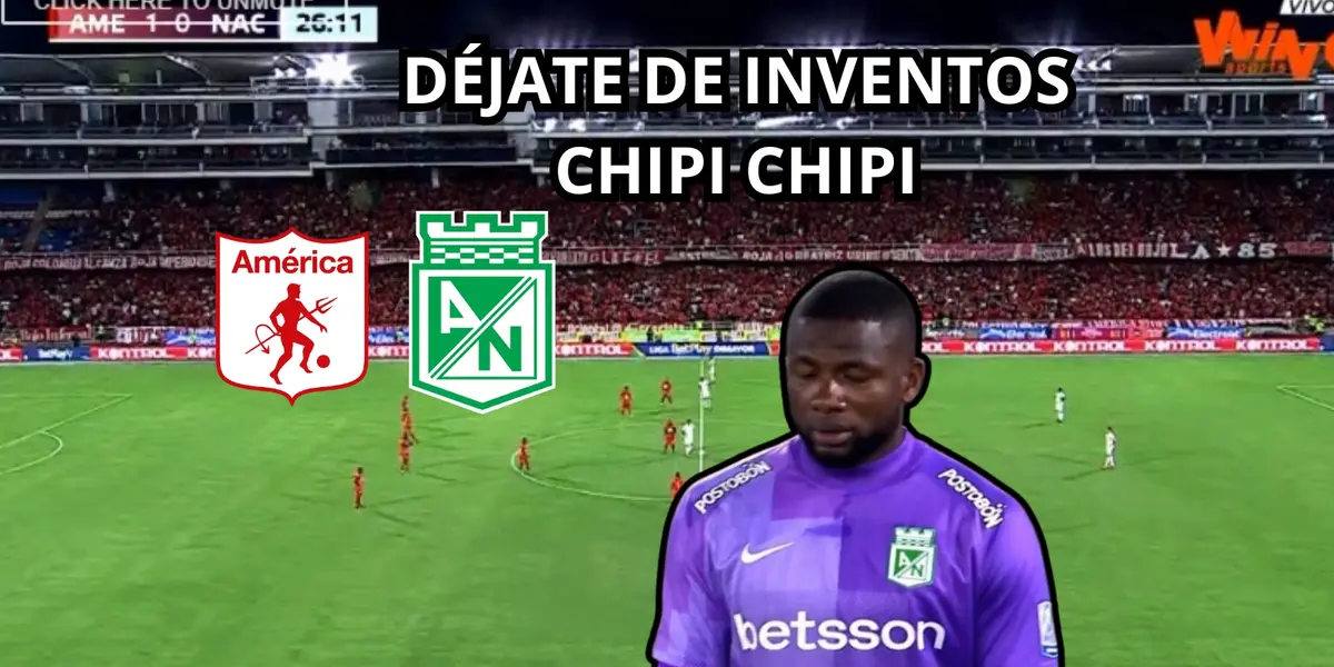 Harlen Castillo sumamente criticado en Atlético Nacional como portero.