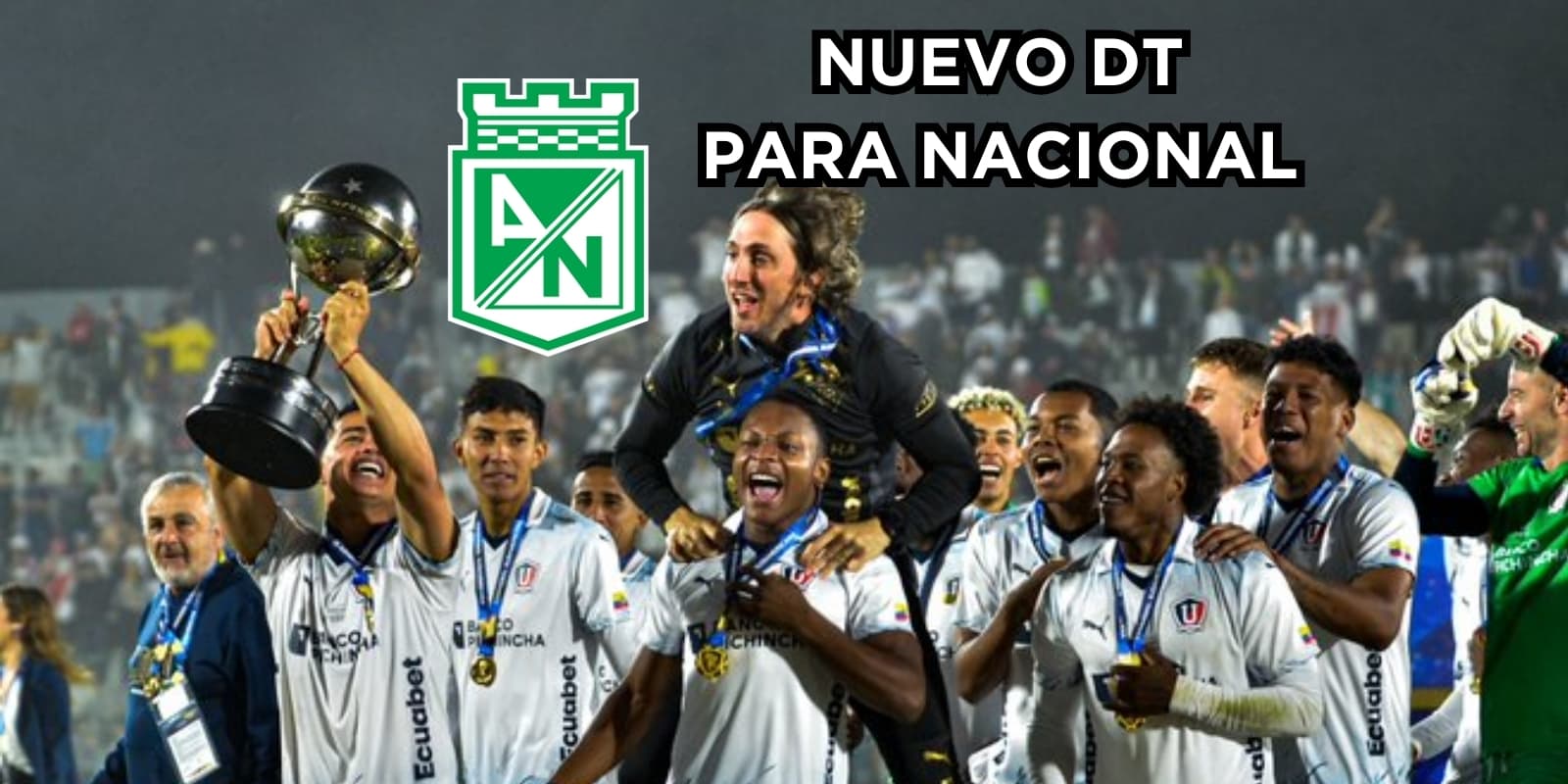Hay un DT campeón de Sudamericana en la mira de Nacional. Foto tomada de Sello Deportivo, logo de Wikipedia.
