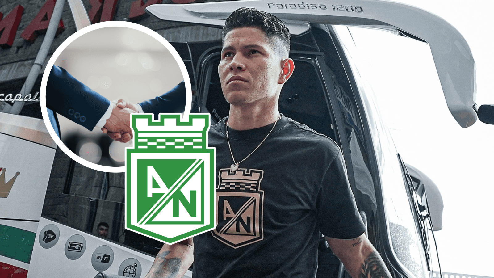 Hay una decisión del verdolaga con Jorman Campuzano Foto: Nacionaloficial y Pexels