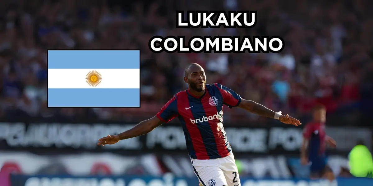 Herazo es noticia en Argentina. Foto de Herazo tomada de Twitter @SanLorenzo, bandera Argentina de Wikipedia.