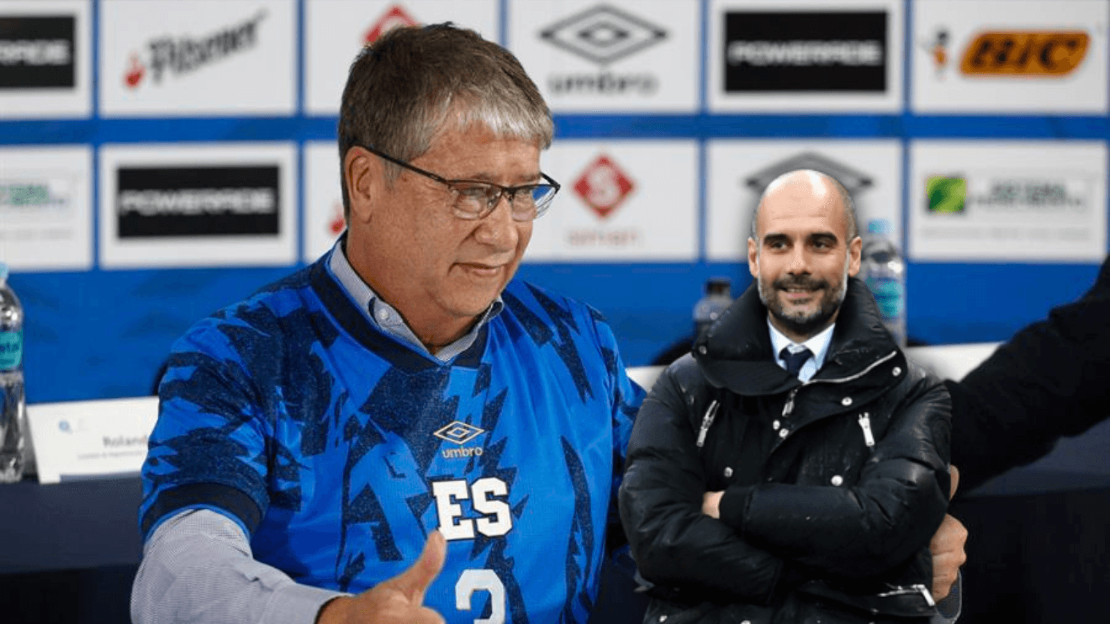 Hernán Darío Gómez y Pep Guardiola Foto: La Selecta y Man City
