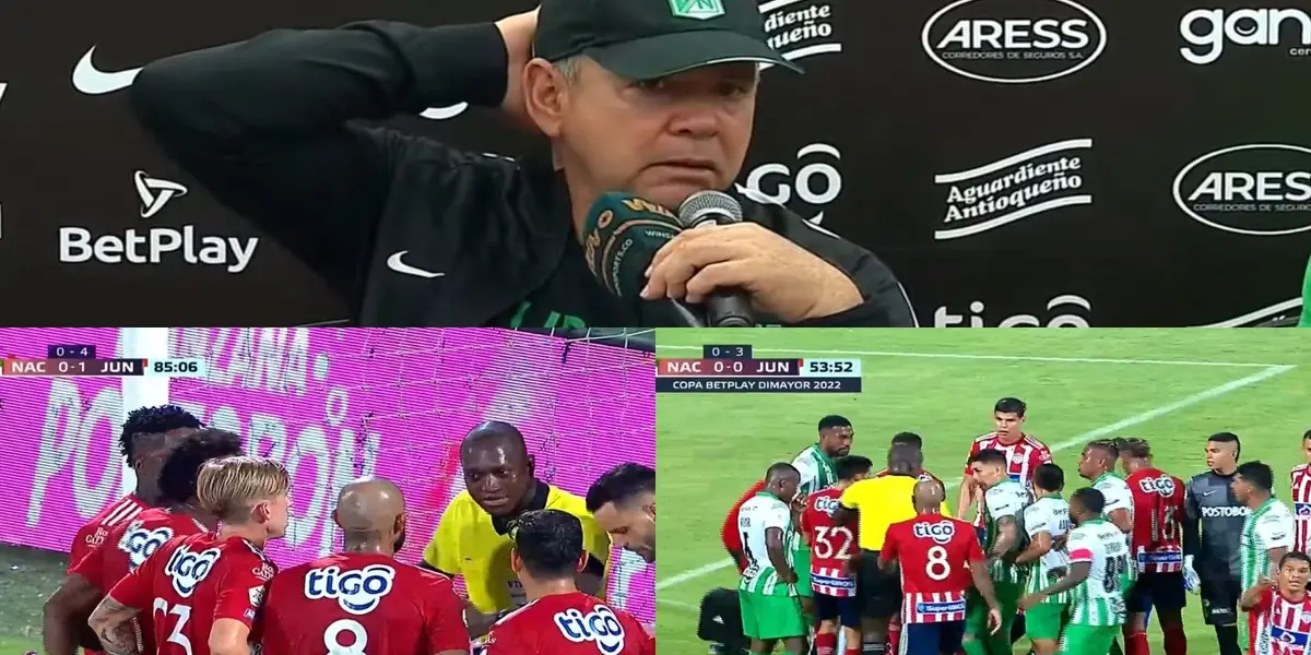 Hernán Darío Herrera habló tras la eliminación de Atlético Nacional en la Copa Colombia 2022.