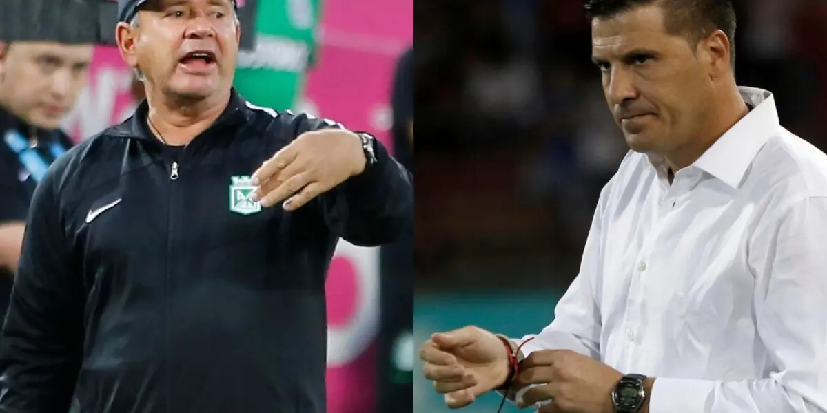 Hernán Darío Herrera tuvo un cruce personal con el entrenador del Junior FC. 