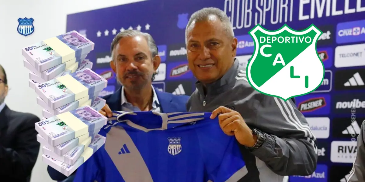 Hernán Torres con la camiseta del Emelec de Ecuador