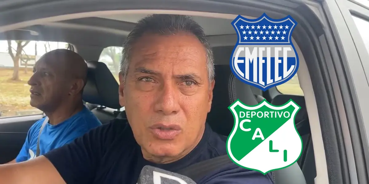 Hernán Torres dando unas declaraciones