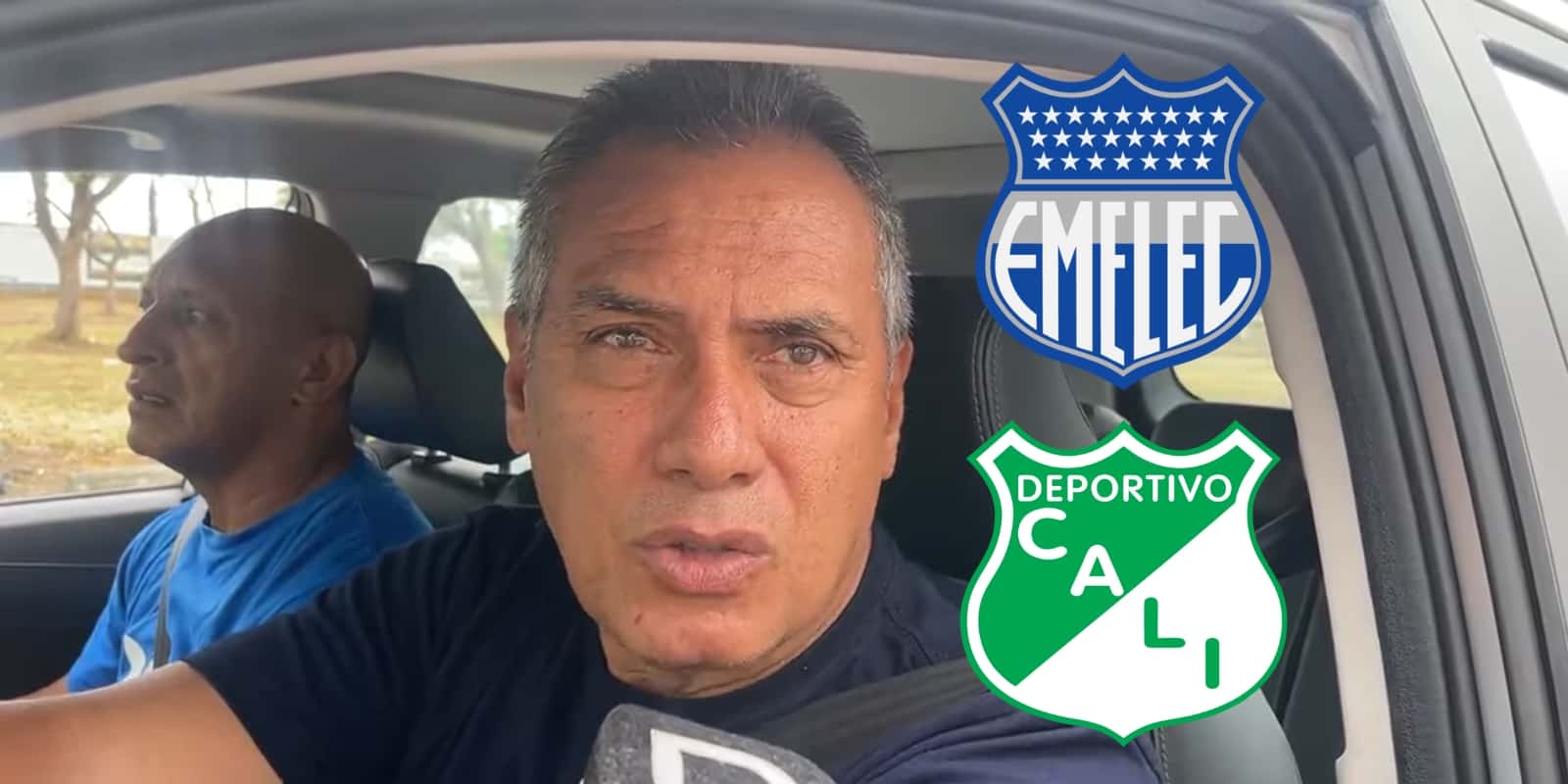 Hernán Torres dando unas declaraciones