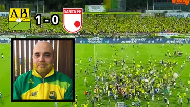 Hinchas del Atlético Bucaramanga saltaron a la cancha