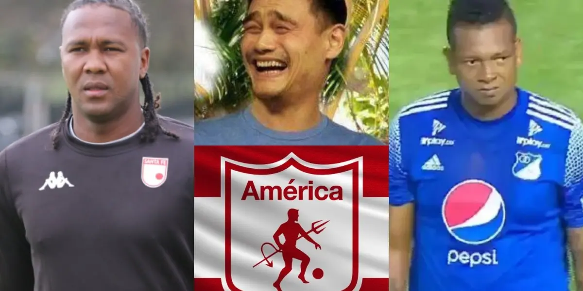 Hugo Rodallega debutó con la camiseta de Independiente Santa Fe en la liga colombiana