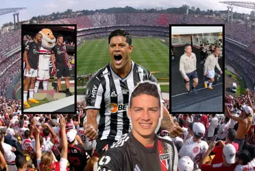 Hulk dejó boquiabierto a James Rodríguez en el São Paulo.