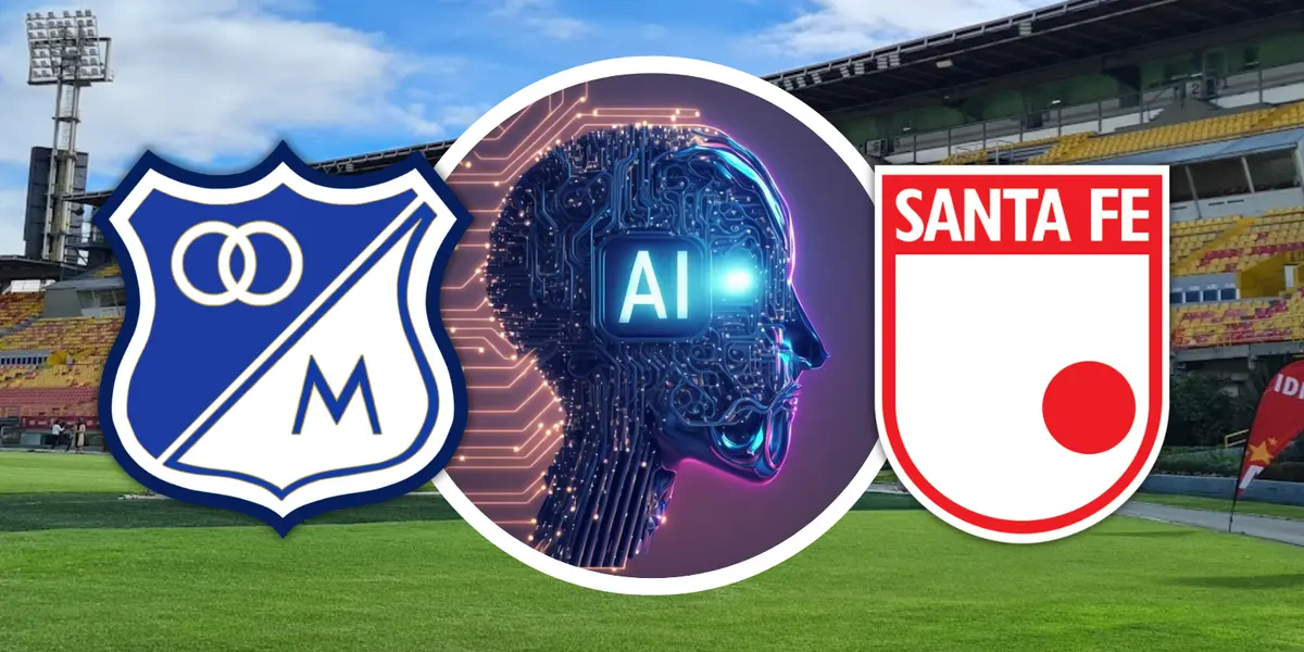 ¡IA en acción! ¿Quién pasa a la final: Millonarios o Santa Fe? Foto: IDRD, SCI Web y Escudoteca