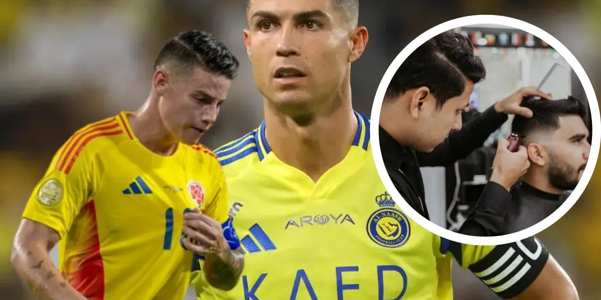 ¡Increíble! Barbero colombiano al Mundial de Clubes, donde no estarán James ni CR7.   Foto: Cristiano, James Rodríguez y Pexels