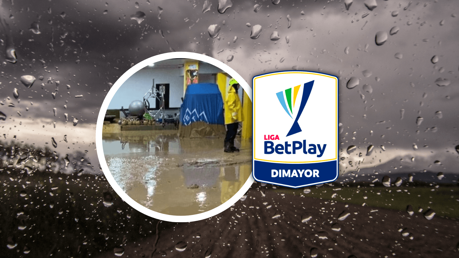 Increíble pero cierto: la sede de un club profesional en Colombia terminó completamente inundada. Foto: Pexels, X y Escudoteca