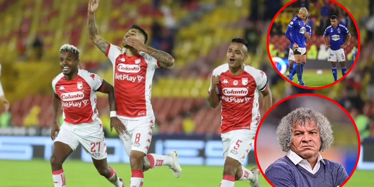 Independiente Santa Fe le dio una lección a Millonarios que se derrumba (El Tiempo, HSB)