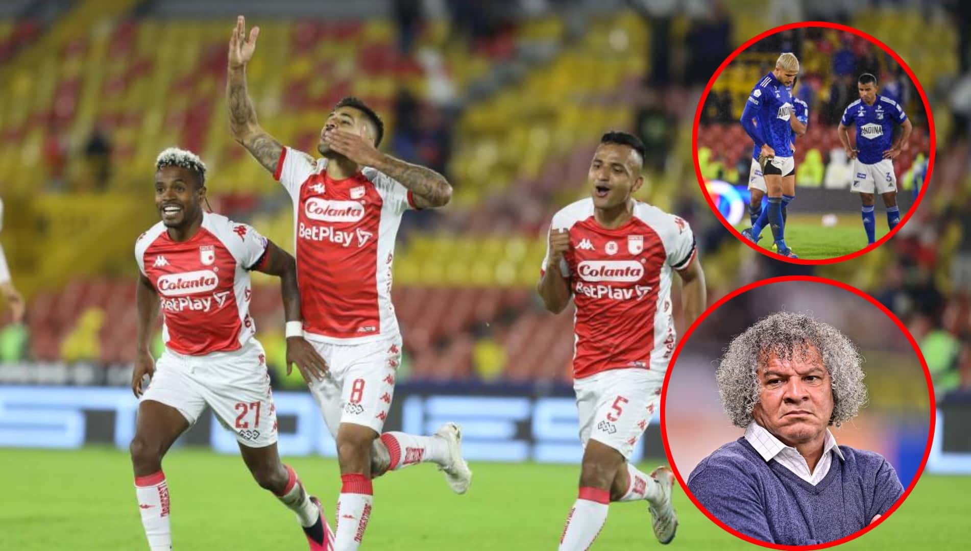 Independiente Santa Fe le dio una lección a Millonarios que se derrumba (El Tiempo, HSB)