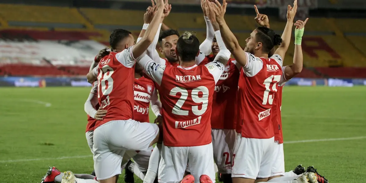 Independiente Santa Fe logró un triunfo que lo encarama en la punta del campeonato colombiano con un gol de Andrés Pérez